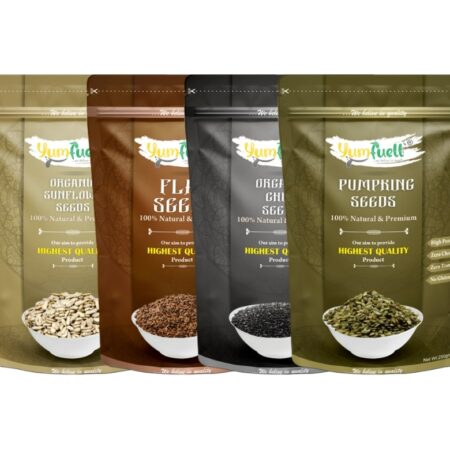 Premium Edible Seeds Super Food Combo – 1 KG (Pack of 4) - YumFuell